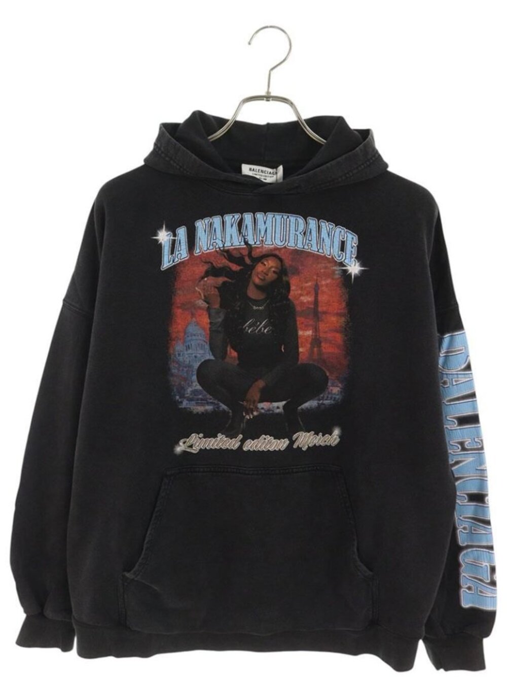 Balenciaga Graphic Print Pullover Hoodie